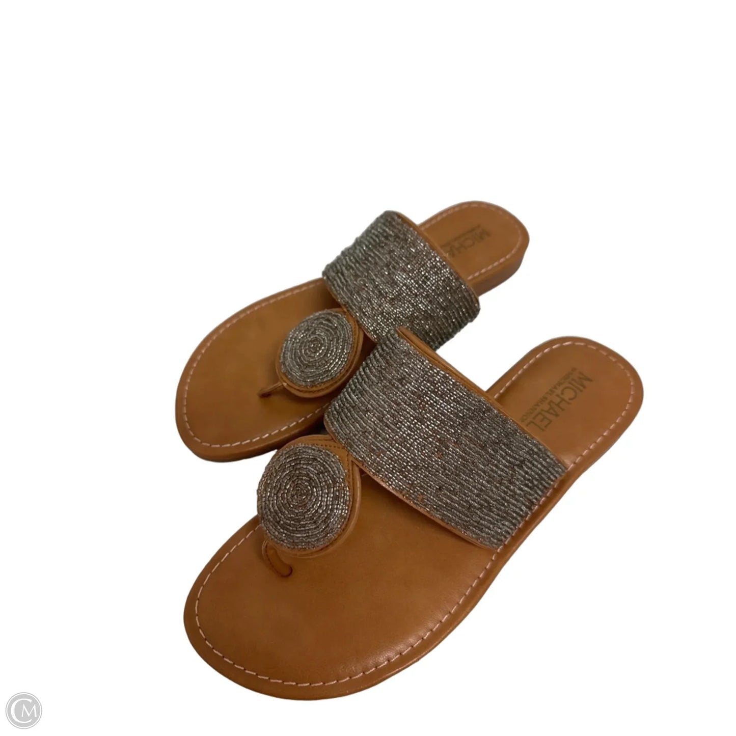 Sandals Flats By Michael Shannon In Bronze, Size: 7