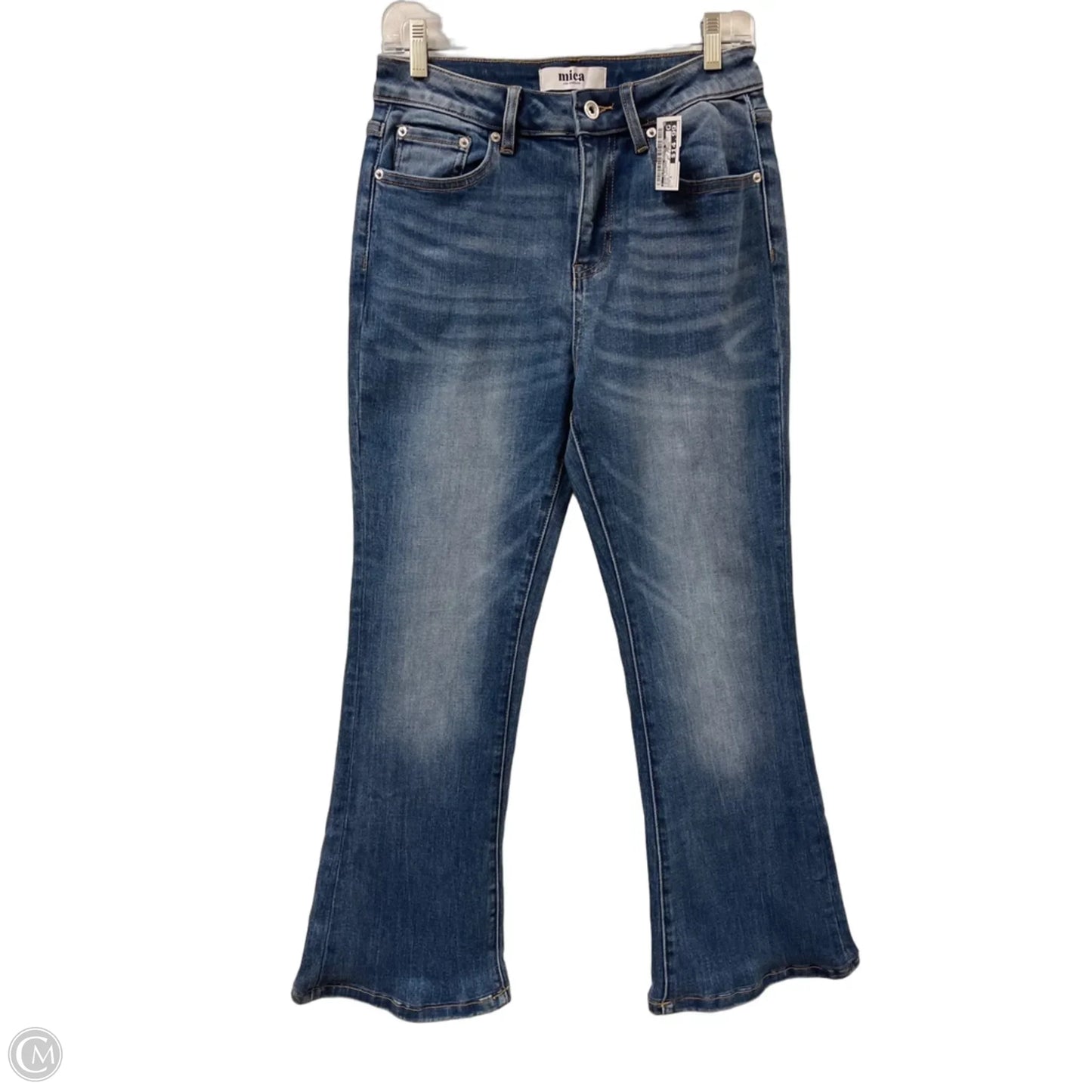 Jeans Flared By Clothes Mentor In Blue Denim, Size: 4