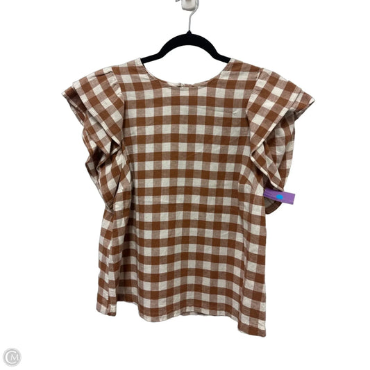 Top Short Sleeve By A New Day In Chevron Pattern, Size: S