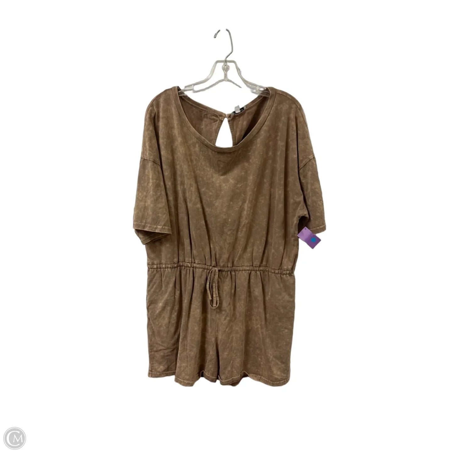 Romper By White Birch In Brown, Size: 1x