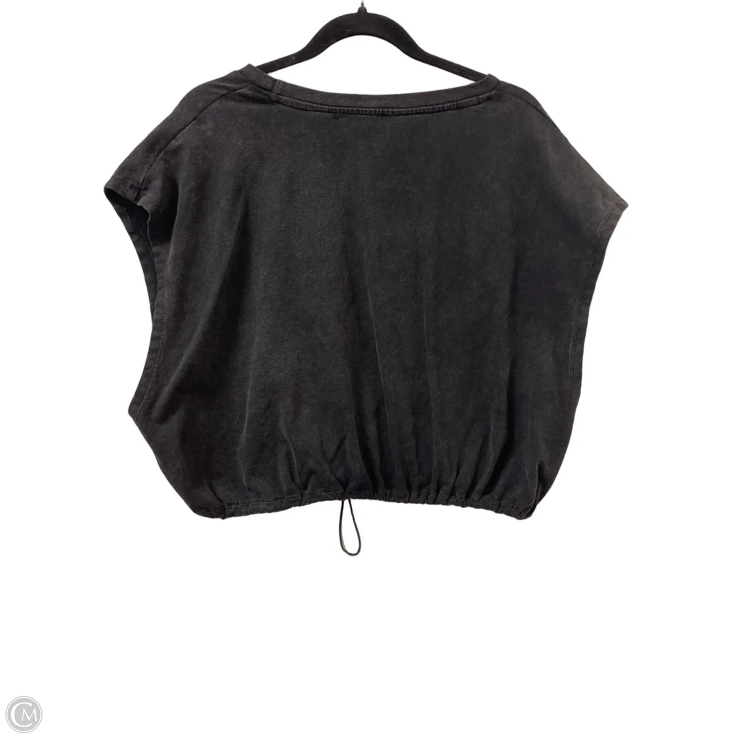 Top Short Sleeve By Ee Some In Black, Size: L