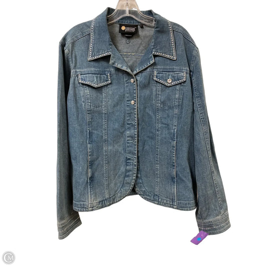 Jacket Denim By Christine Alexander In Blue Denim, Size: Xl