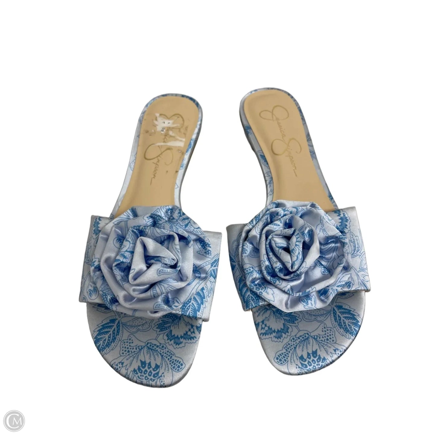 Sandals Flats By Jessica Simpson In Blue, Size: 7.5