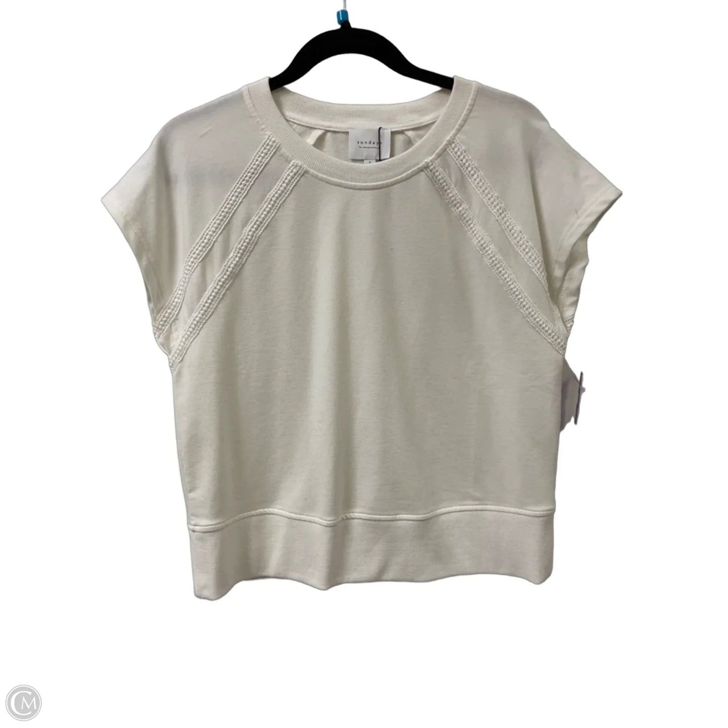 Top Short Sleeve By Cma In White, Size: S