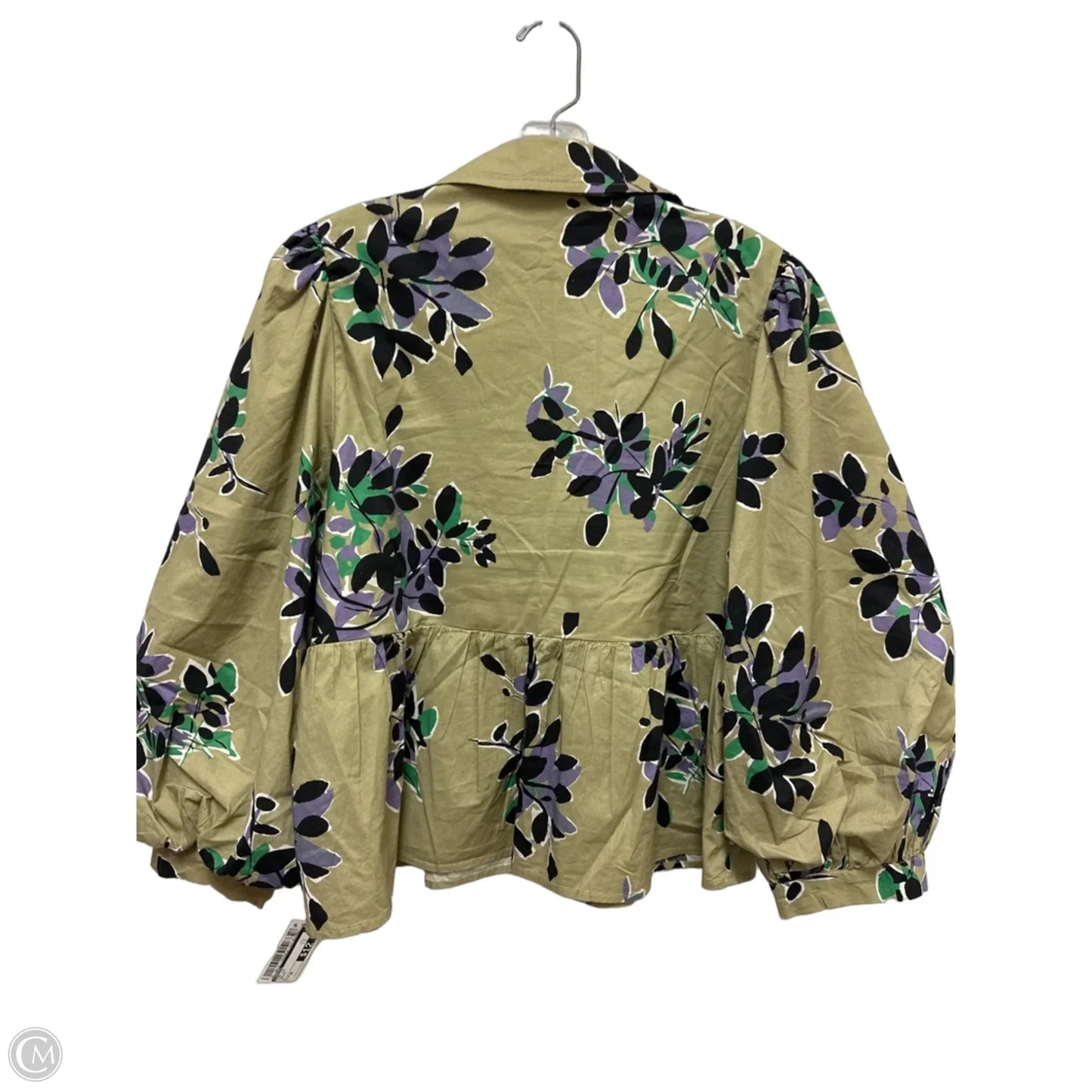 Top Long Sleeve By Jodifl In Green, Size: M
