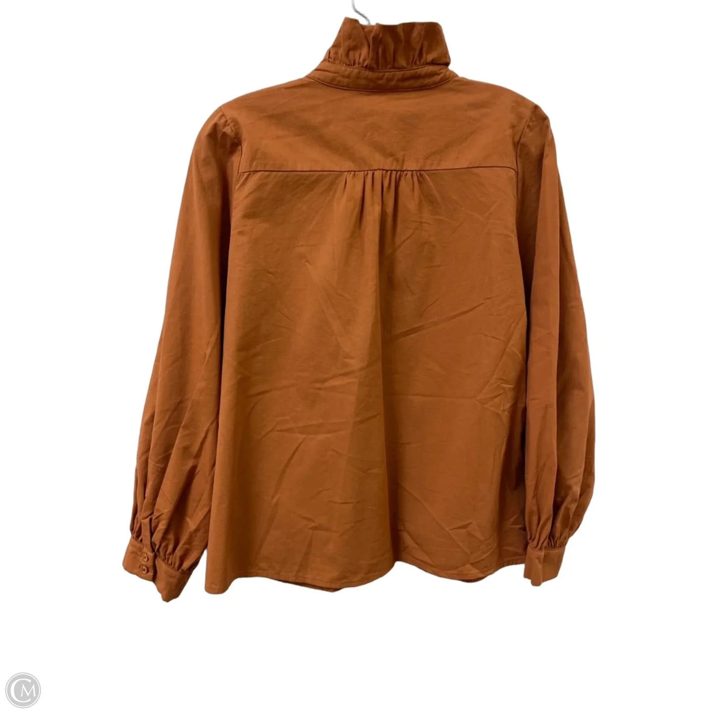 Blouse Long Sleeve By Jodifl In Brown, Size: S