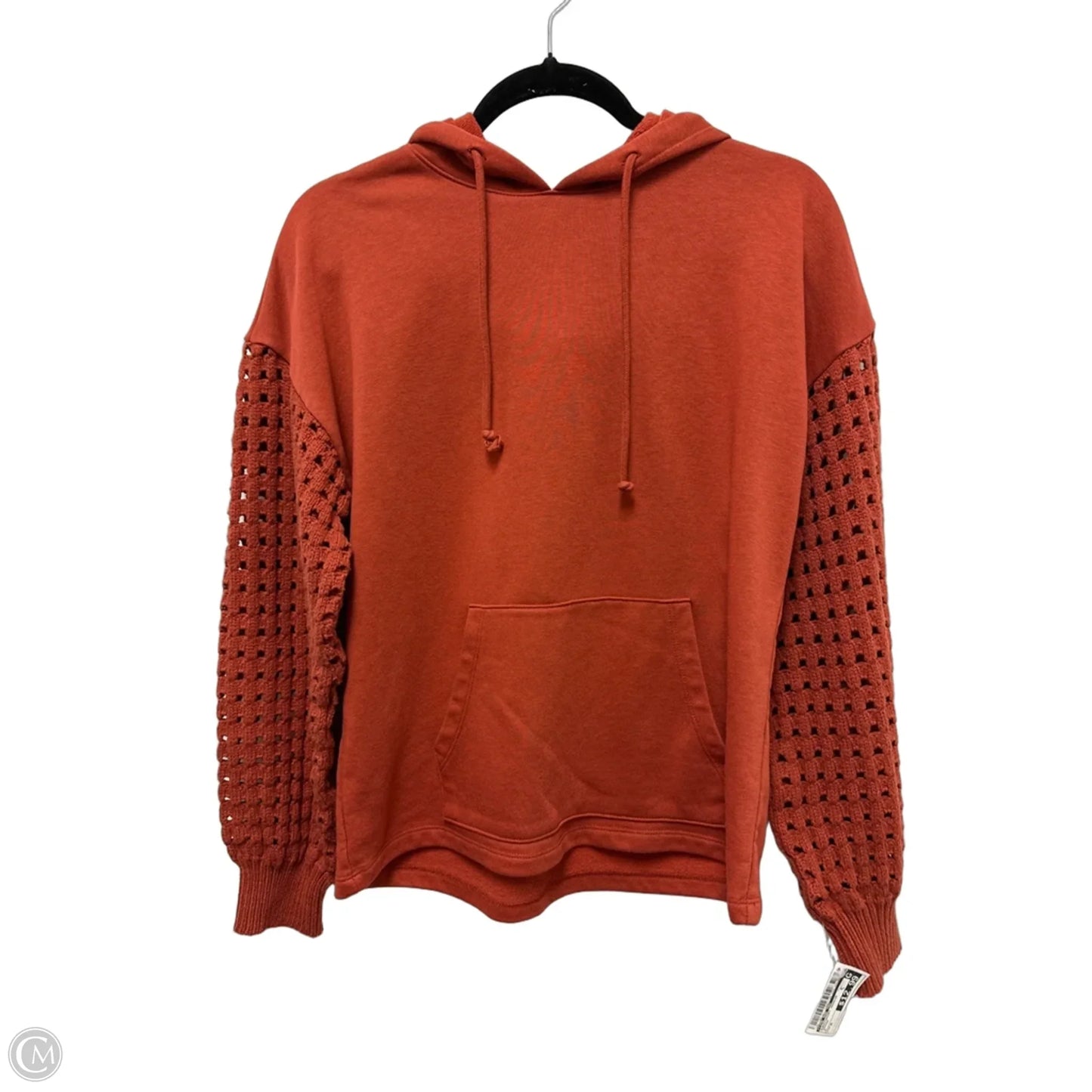Sweatshirt Hoodie By Time And Tru In Orange, Size: M