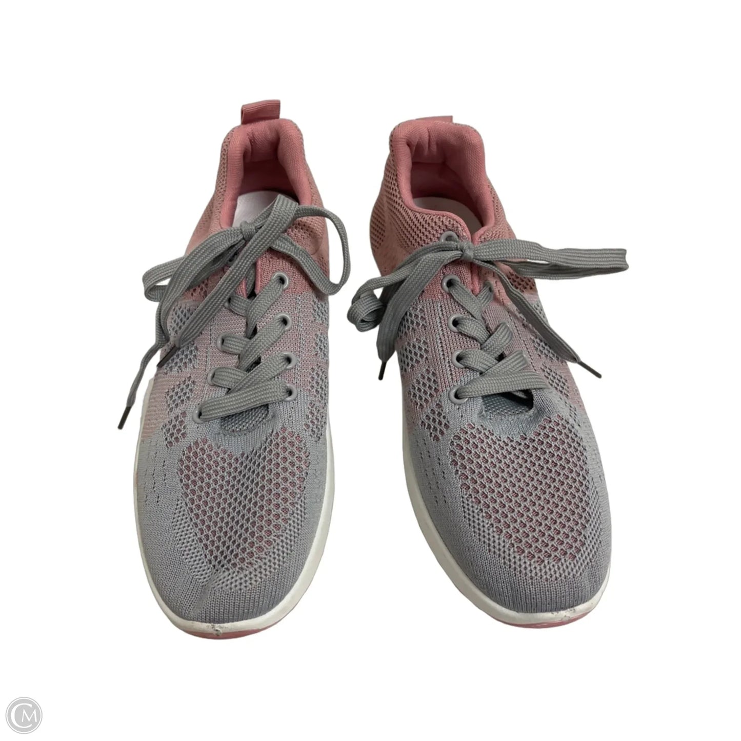 Shoes Athletic By Clothes Mentor In Grey & Pink, Size: 9