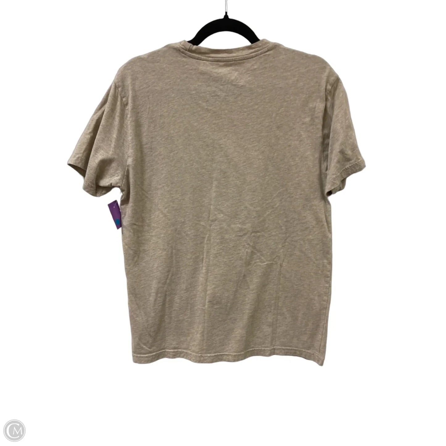 Top Short Sleeve By Ariat In Tan, Size: M