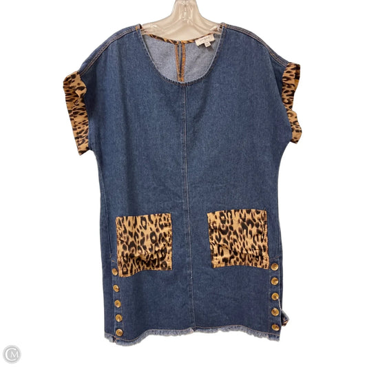 Dress Casual Midi By Umgee In Blue Denim, Size: M