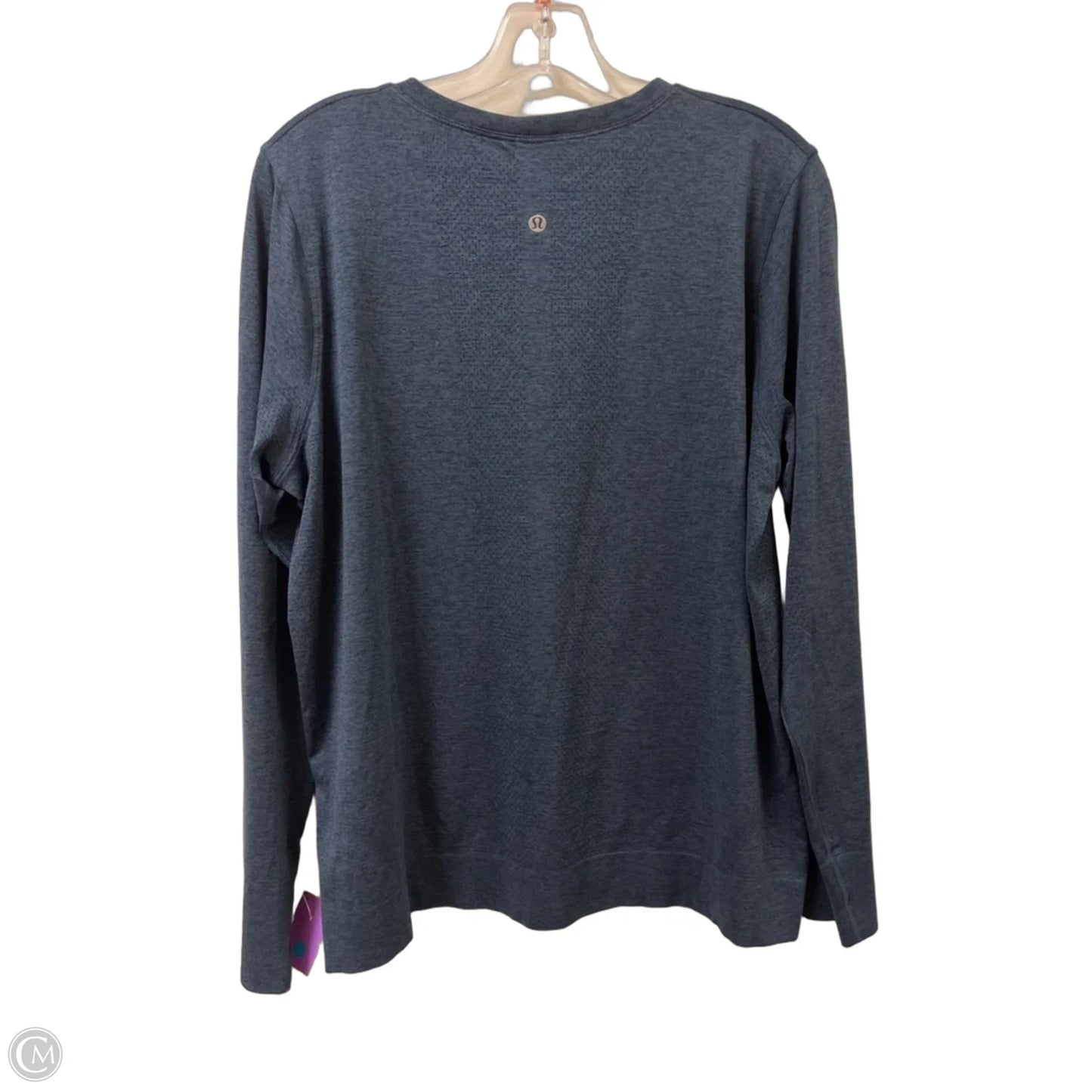 Athletic Top Long Sleeve Crewneck By Lululemon In Navy, Size: Xl
