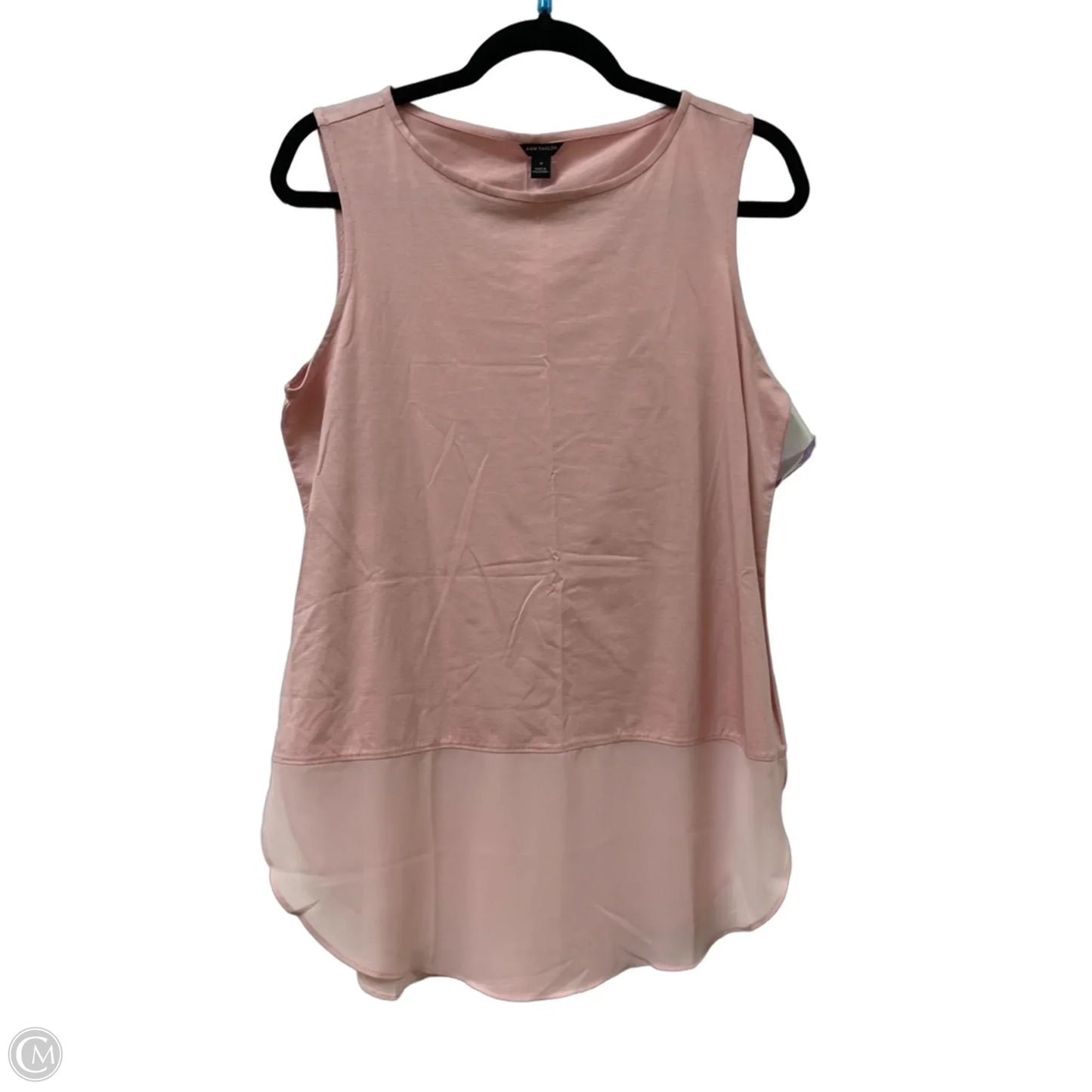 Top Sleeveless By Ann Taylor In Pink, Size: M