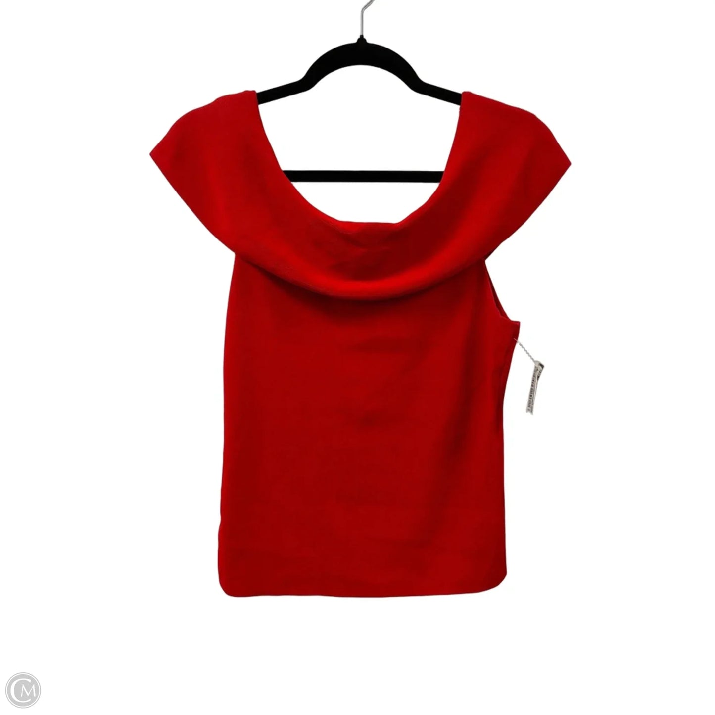 Top Short Sleeve By White House Black Market In Red, Size: M