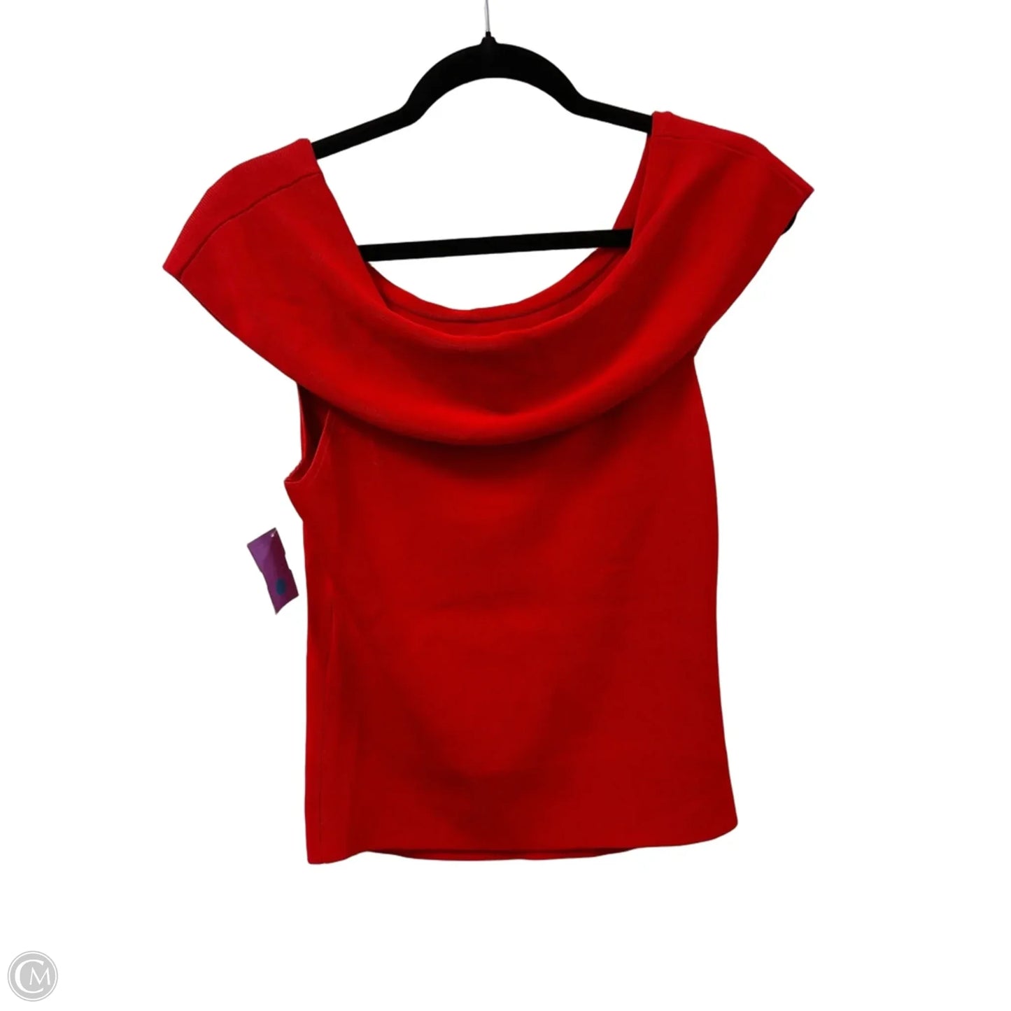 Top Short Sleeve By White House Black Market In Red, Size: M