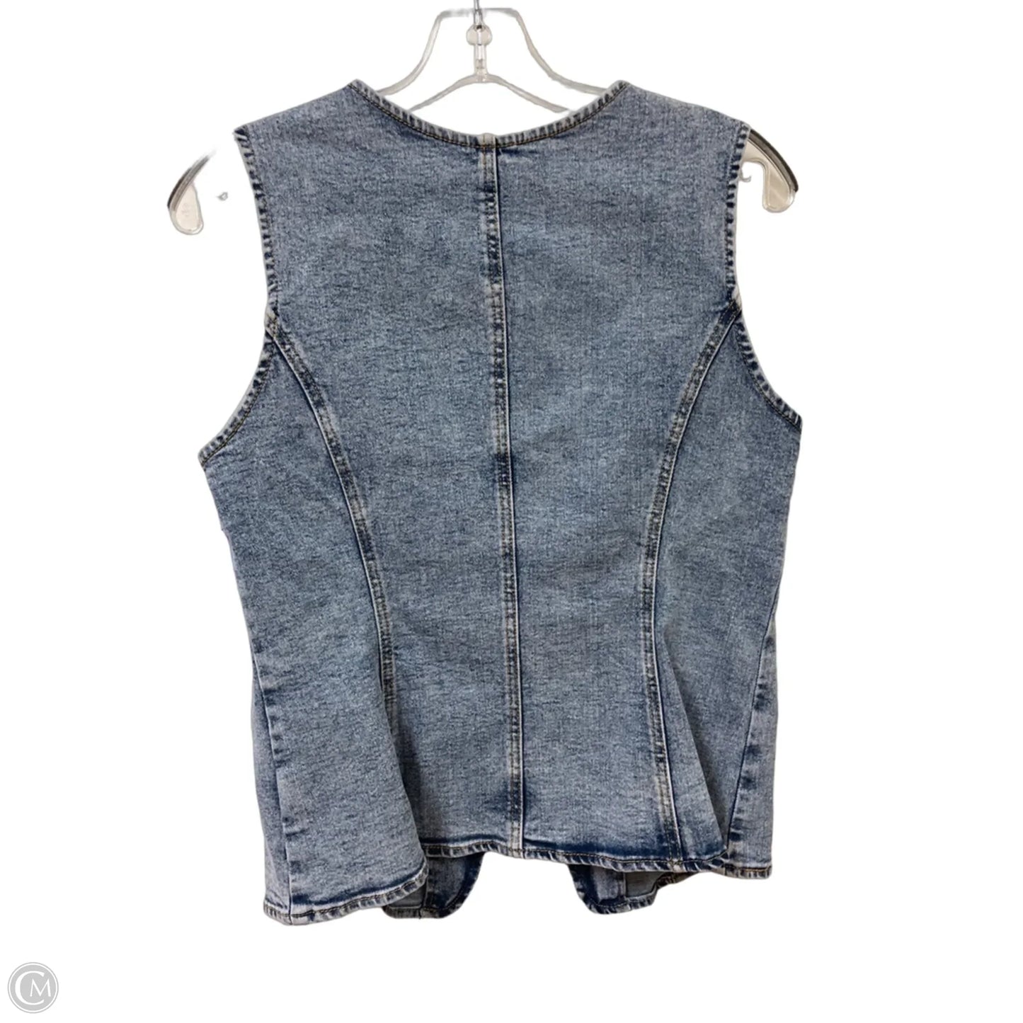 Vest Other By Clothes Mentor In Blue Denim, Size: M