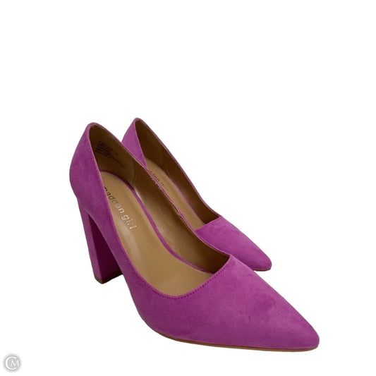Shoes Heels Block By Madden Girl In Purple, Size: 8