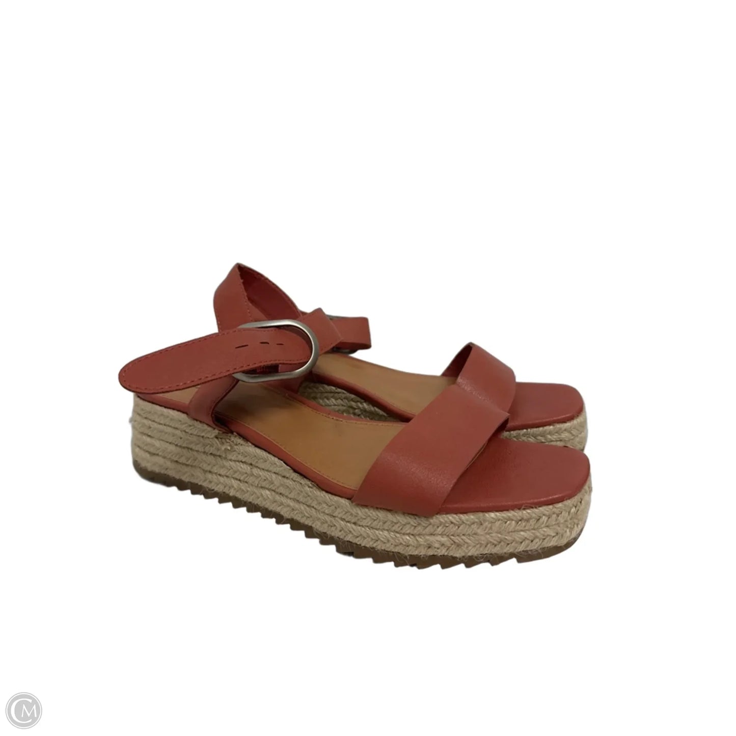 Sandals Heels Wedge By Ana In Pink, Size: 10