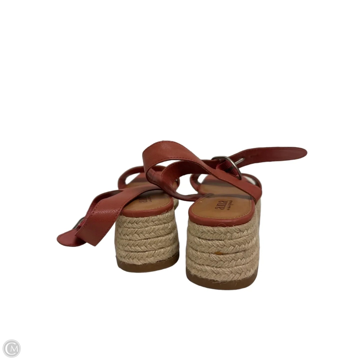 Sandals Heels Wedge By Ana In Pink, Size: 10