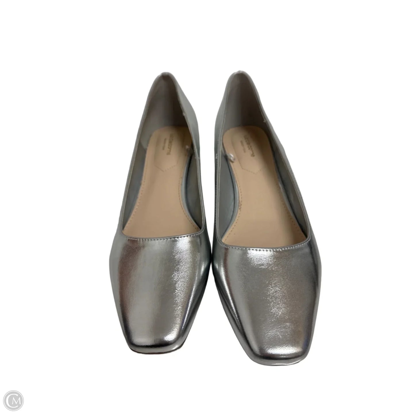 Shoes Heels Block By Liz Claiborne In Silver, Size: 11