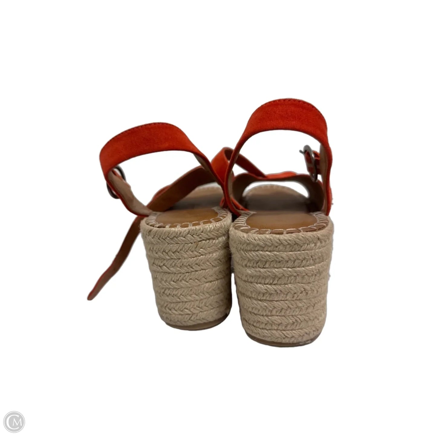 Sandals Heels Wedge By Universal Thread In Orange, Size: 11