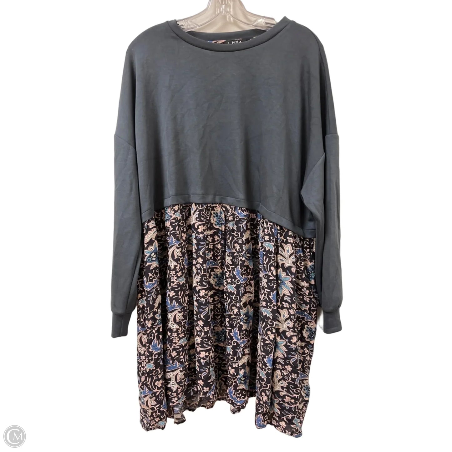 Dress Casual Midi By Clothes Mentor In Grey, Size: M