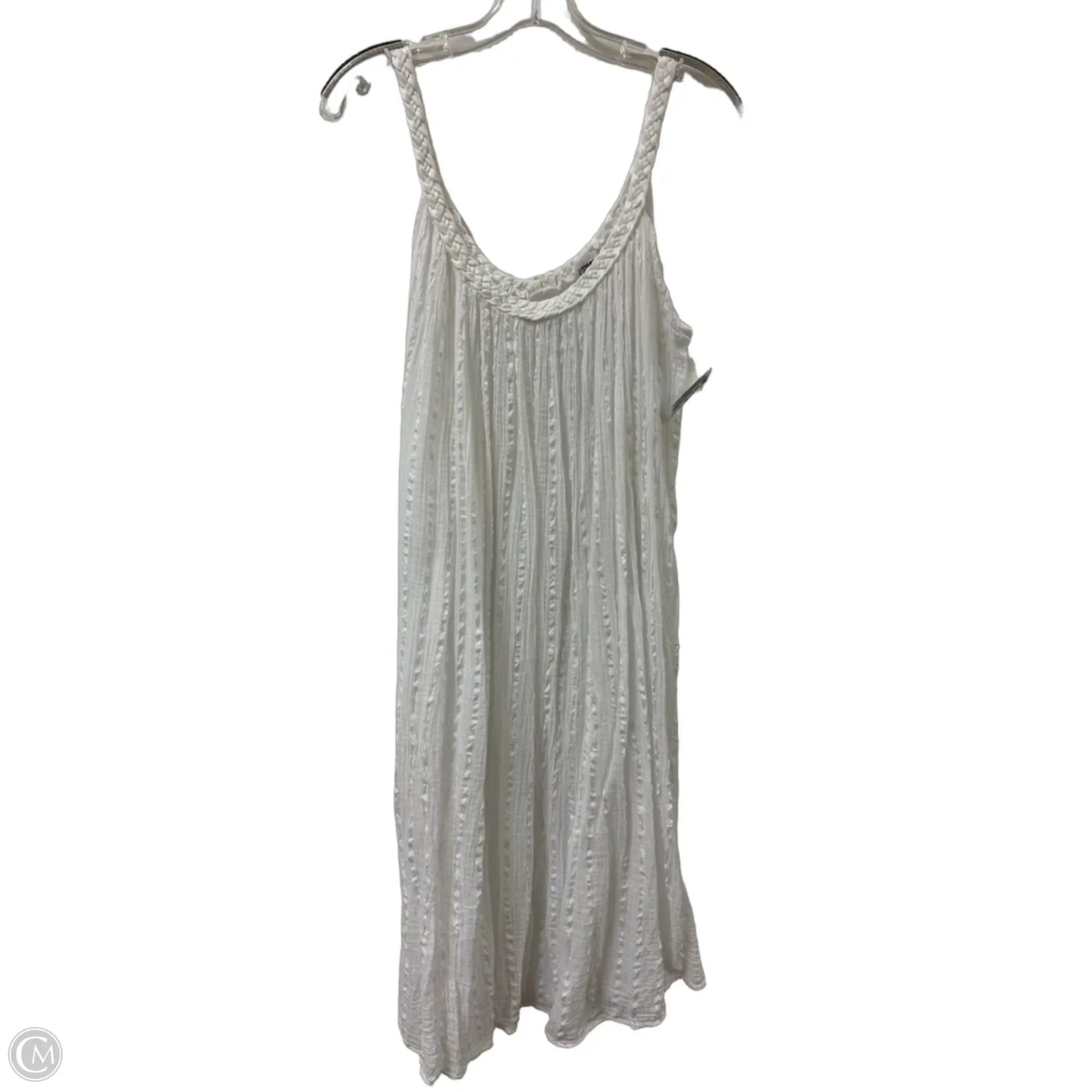 Dress Casual Midi By Clothes Mentor In White, Size: Osfm