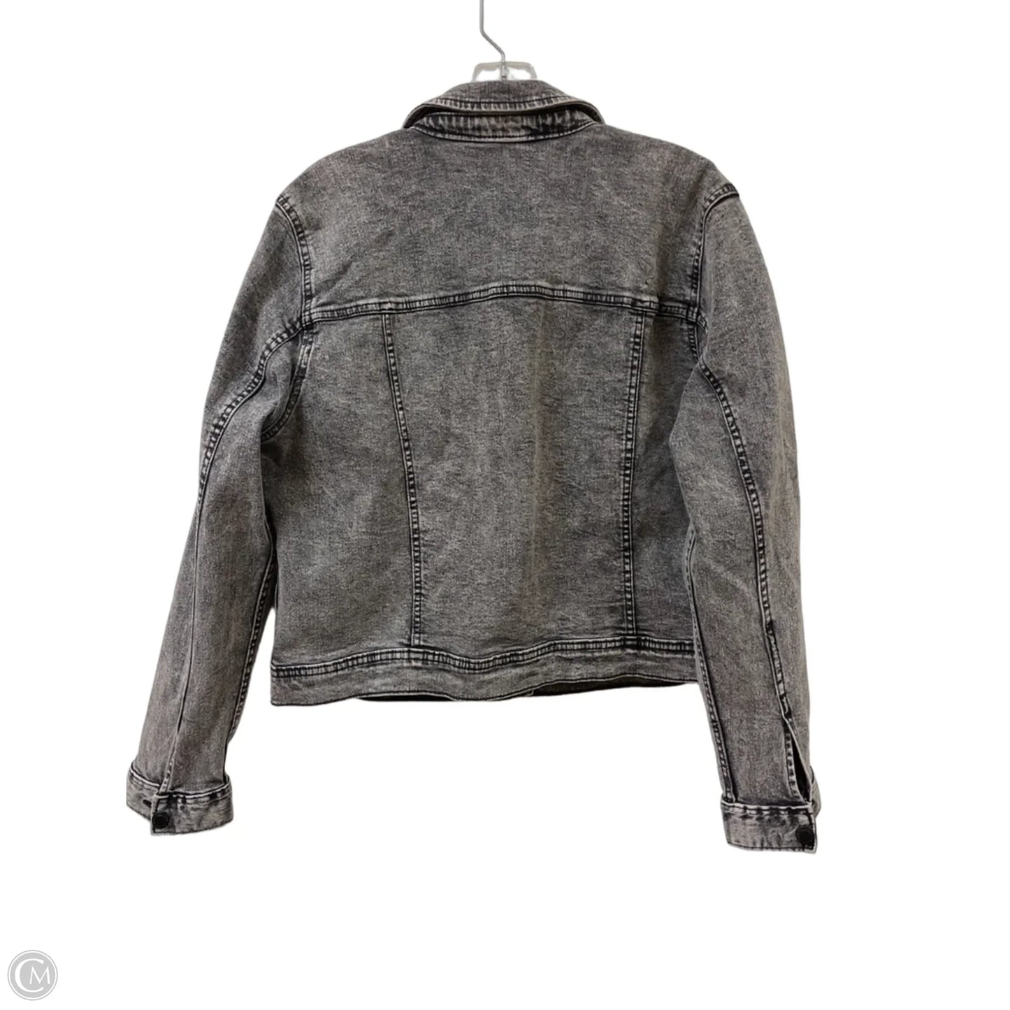 Jacket Denim By Simply Vera In Black, Size: L