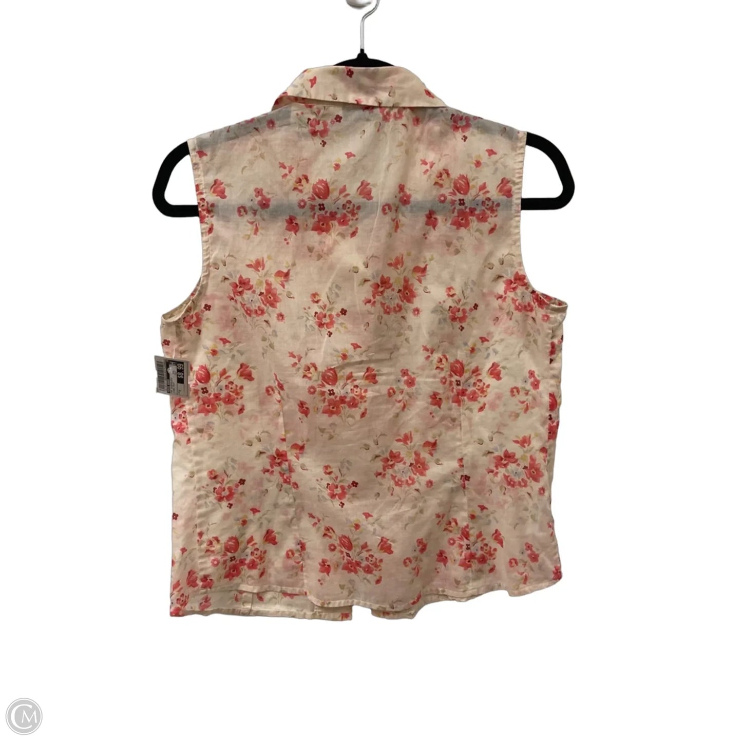 Top Sleeveless By Eddie Bauer In Floral Print, Size: S