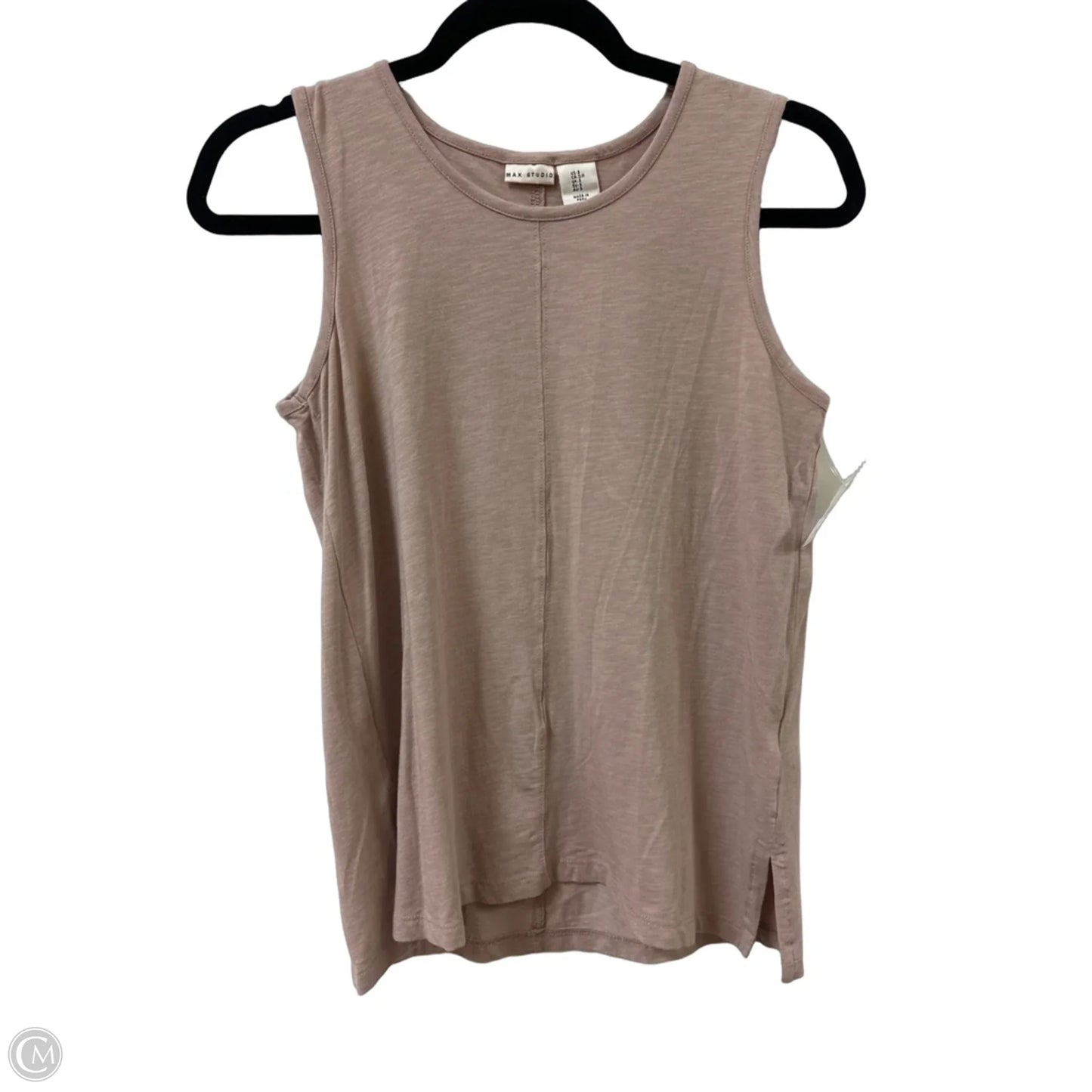 Top Sleeveless By Max Studio In Tan, Size: S