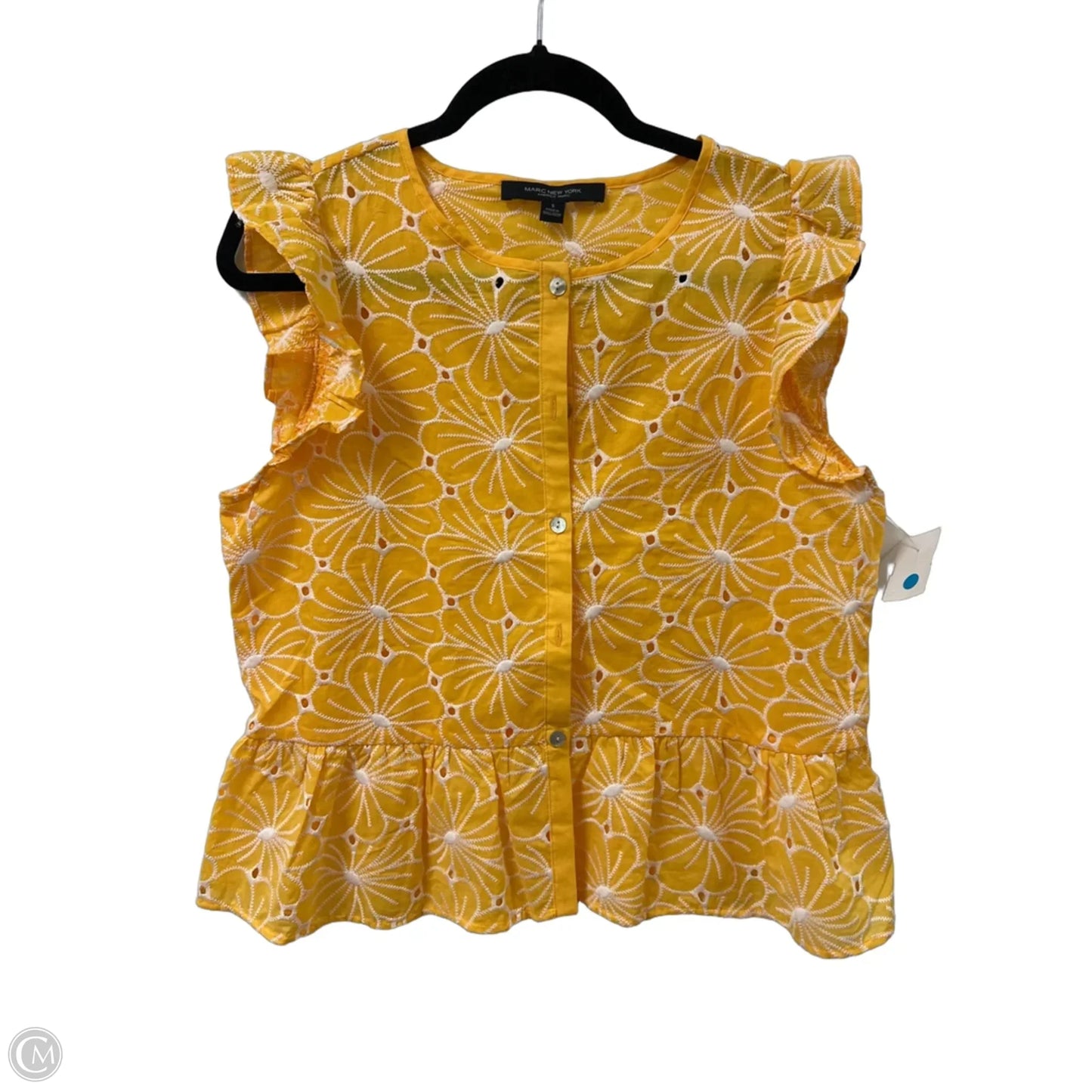 Top Sleeveless By Marc New York In Yellow, Size: S