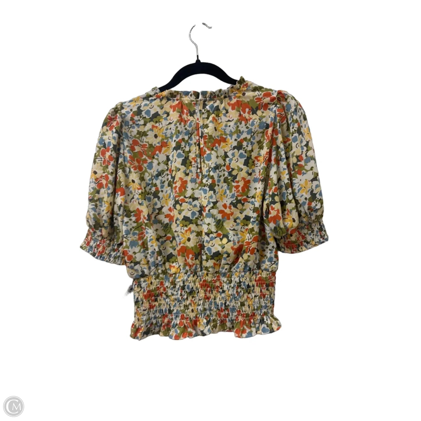 Top Short Sleeve By Sienna Sky In Floral Print, Size: L