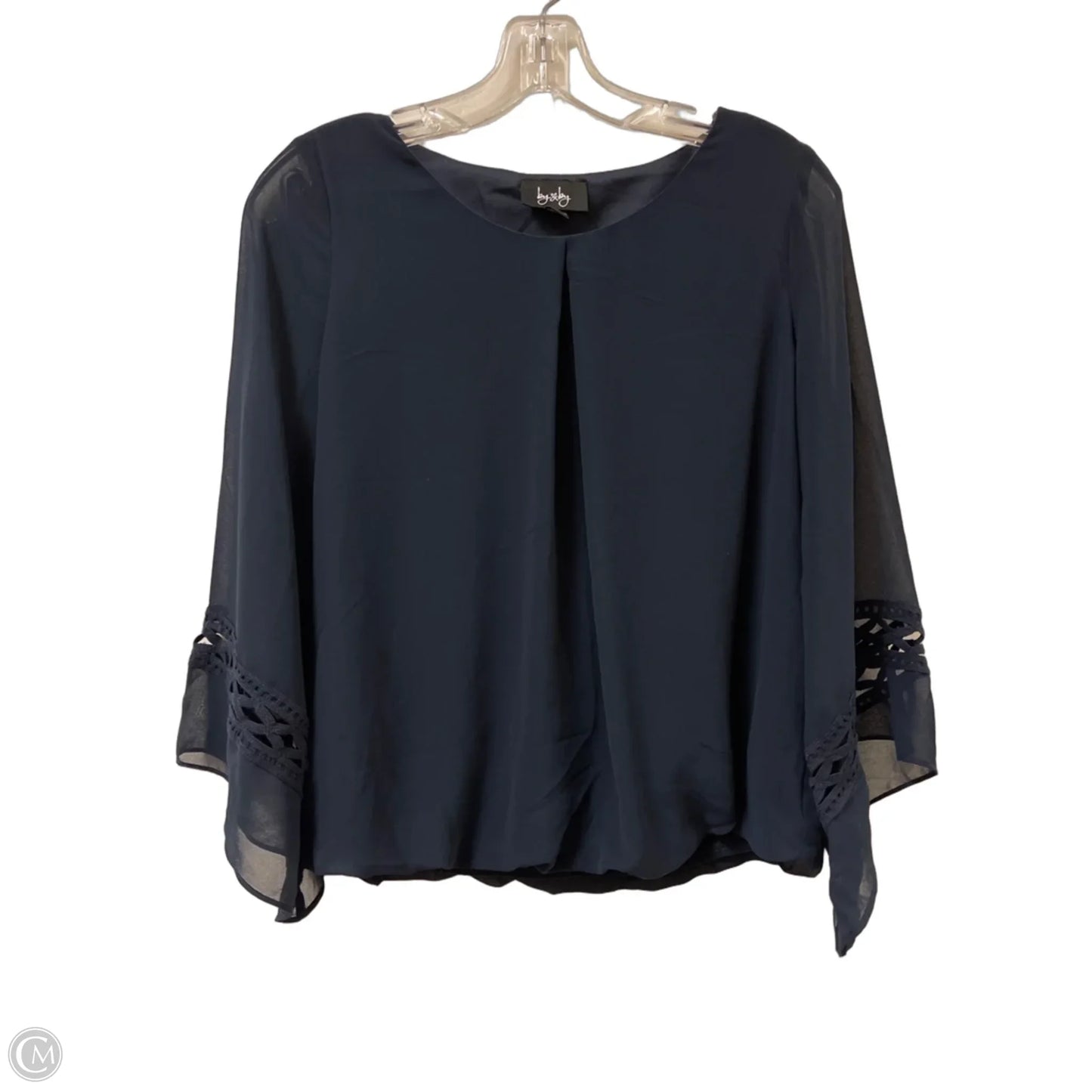Top Long Sleeve By By & By In Navy, Size: M