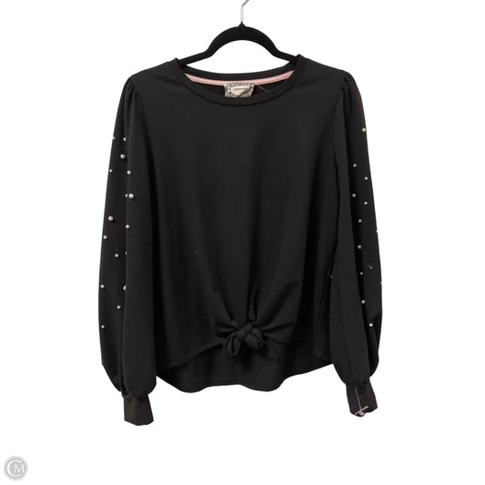 Sweater By Clothes Mentor In Black, Size: L