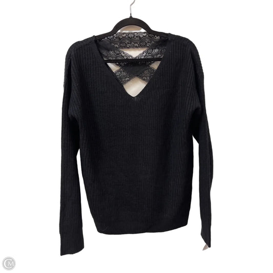 Sweater By Poof In Black, Size: L
