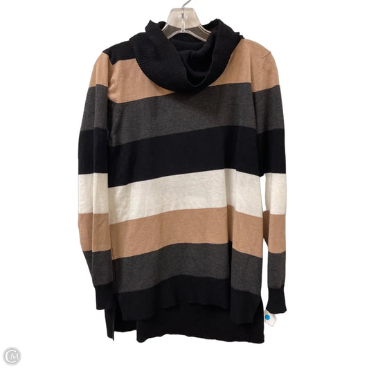 Sweater By Cable And Gauge In Black & Tan, Size: Xl