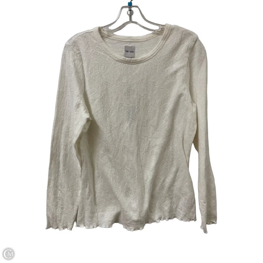 Top Long Sleeve By Nic + Zoe In White, Size: M