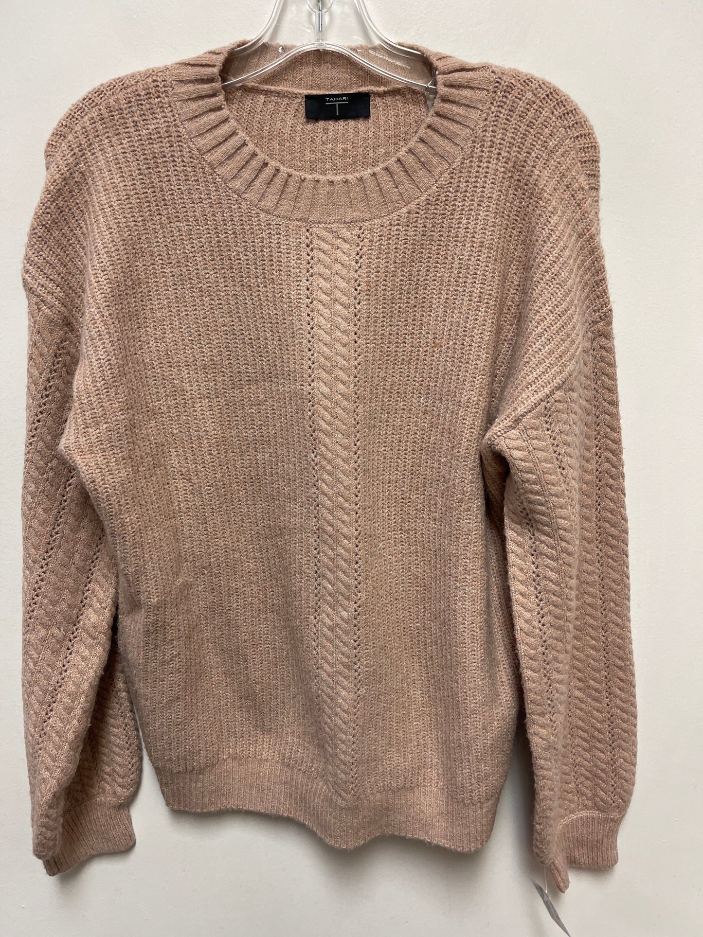 Sweater By Tahari In Tan, Size: M