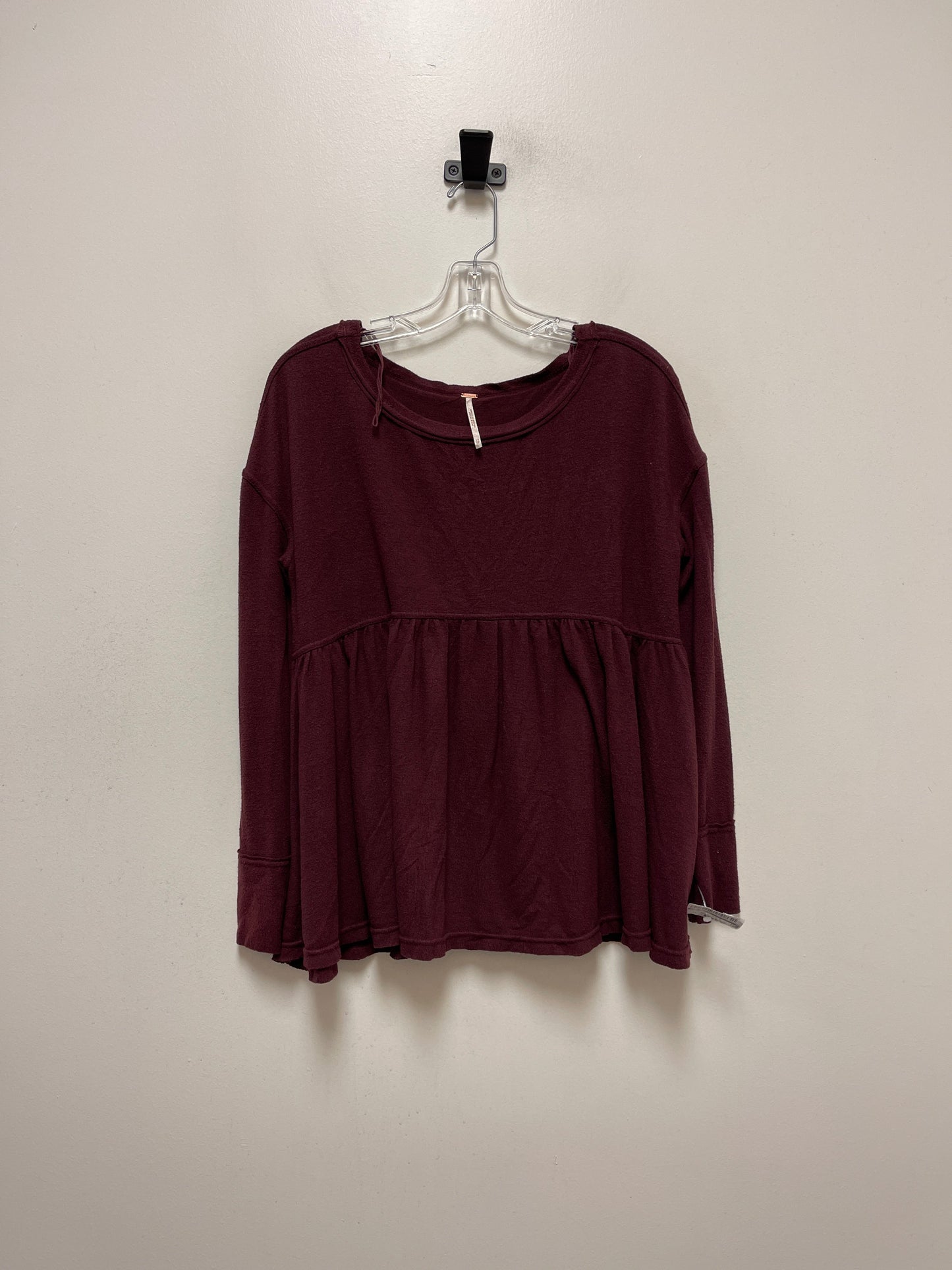 Purple Top Long Sleeve Free People, Size Xs