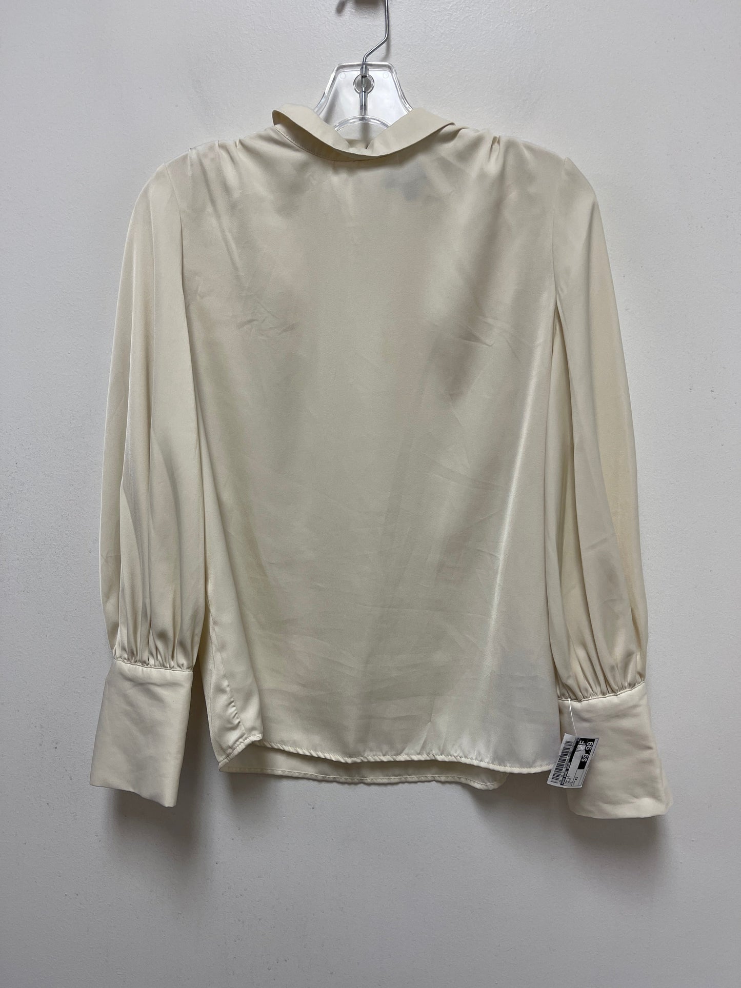 Cream Top Long Sleeve Who What Wear, Size Xs