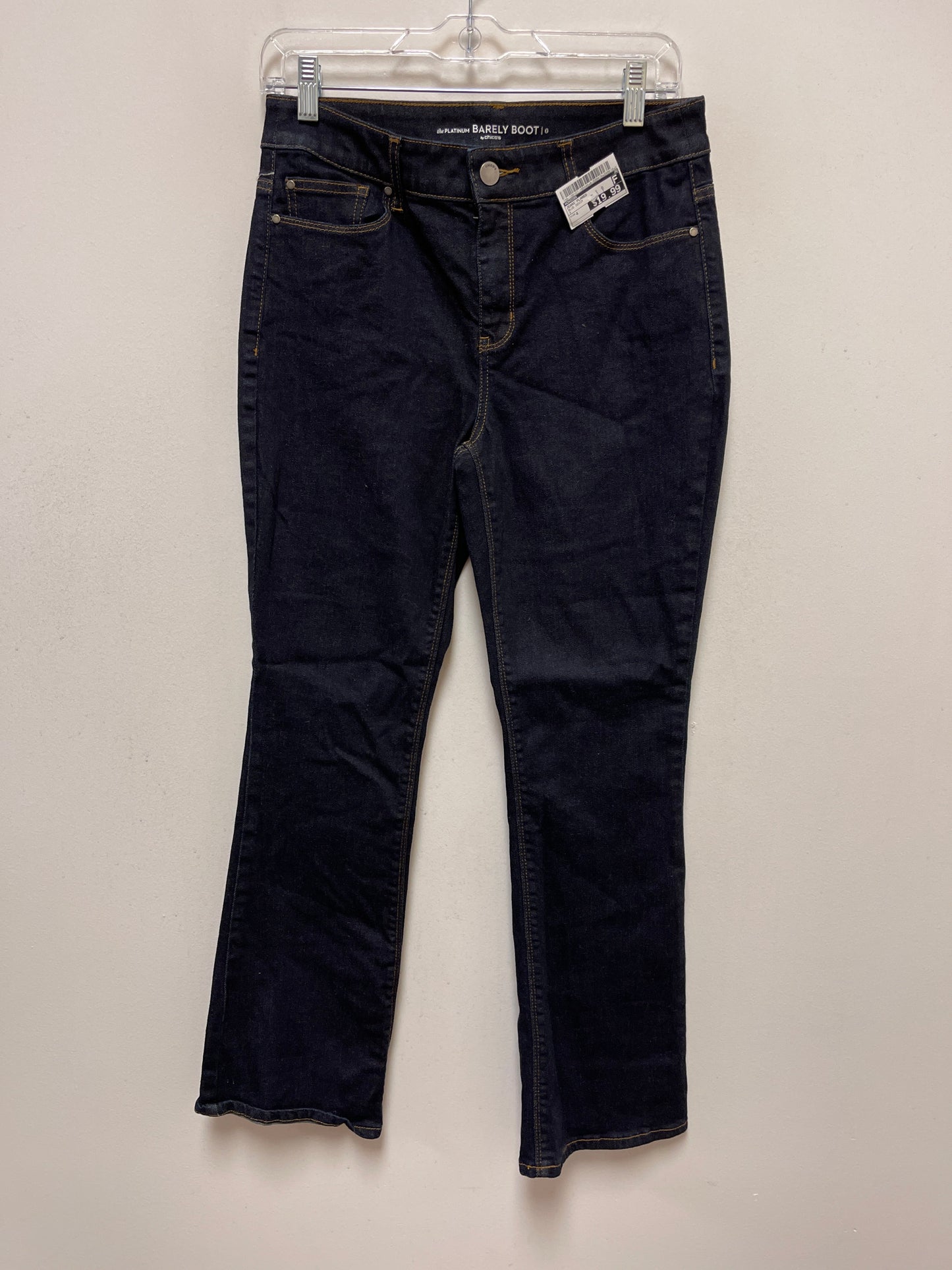 Blue Denim Jeans Flared Chicos, Size 4