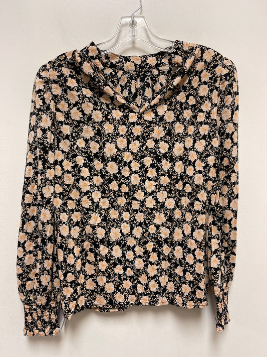 Floral Print Top Long Sleeve Who What Wear, Size M