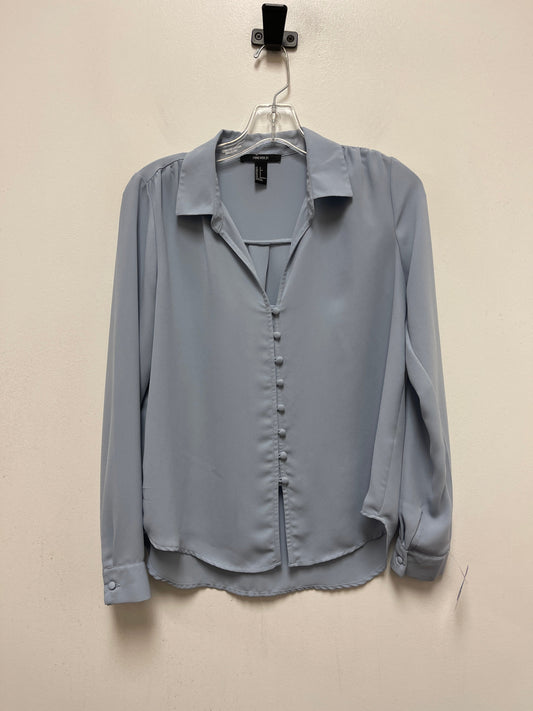 Blue Top Long Sleeve Forever 21, Size S