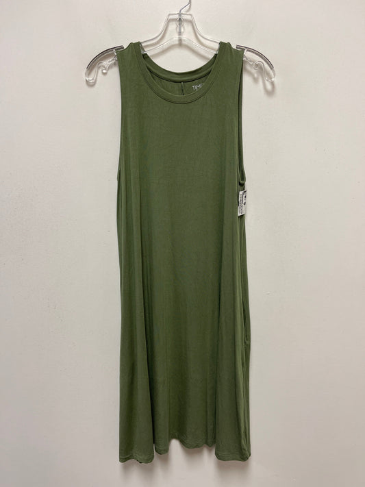 Green Dress Casual Short Time And Tru, Size M