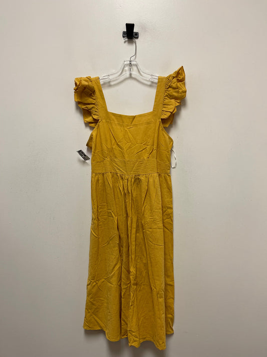 Yellow Dress Casual Short Shein, Size L