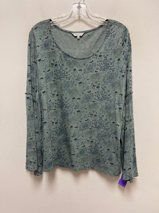 Blue Top Long Sleeve Lucky Brand, Size L