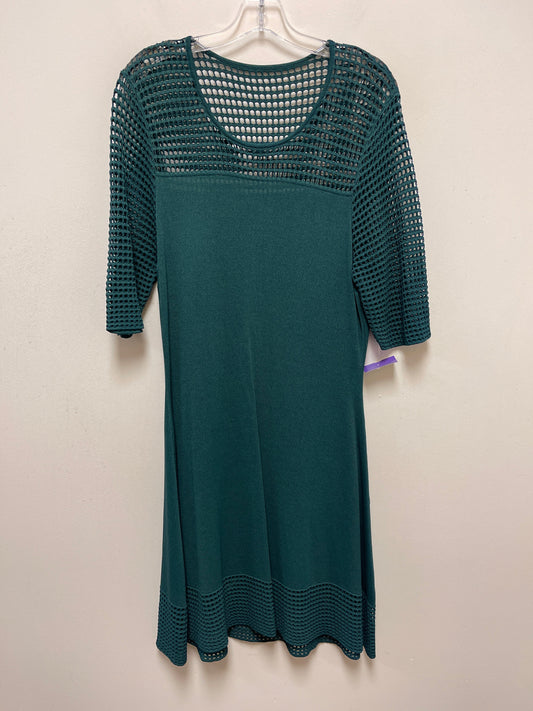 Green Dress Casual Midi Ann Taylor, Size 2x