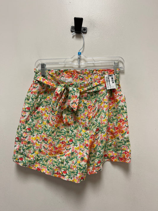 Floral Print Shorts Loft, Size 2