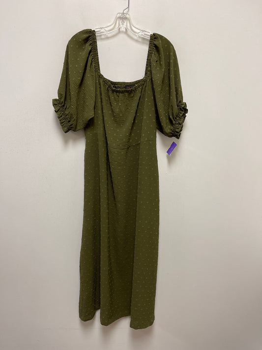 Green Dress Casual Maxi Mod, Size Xl