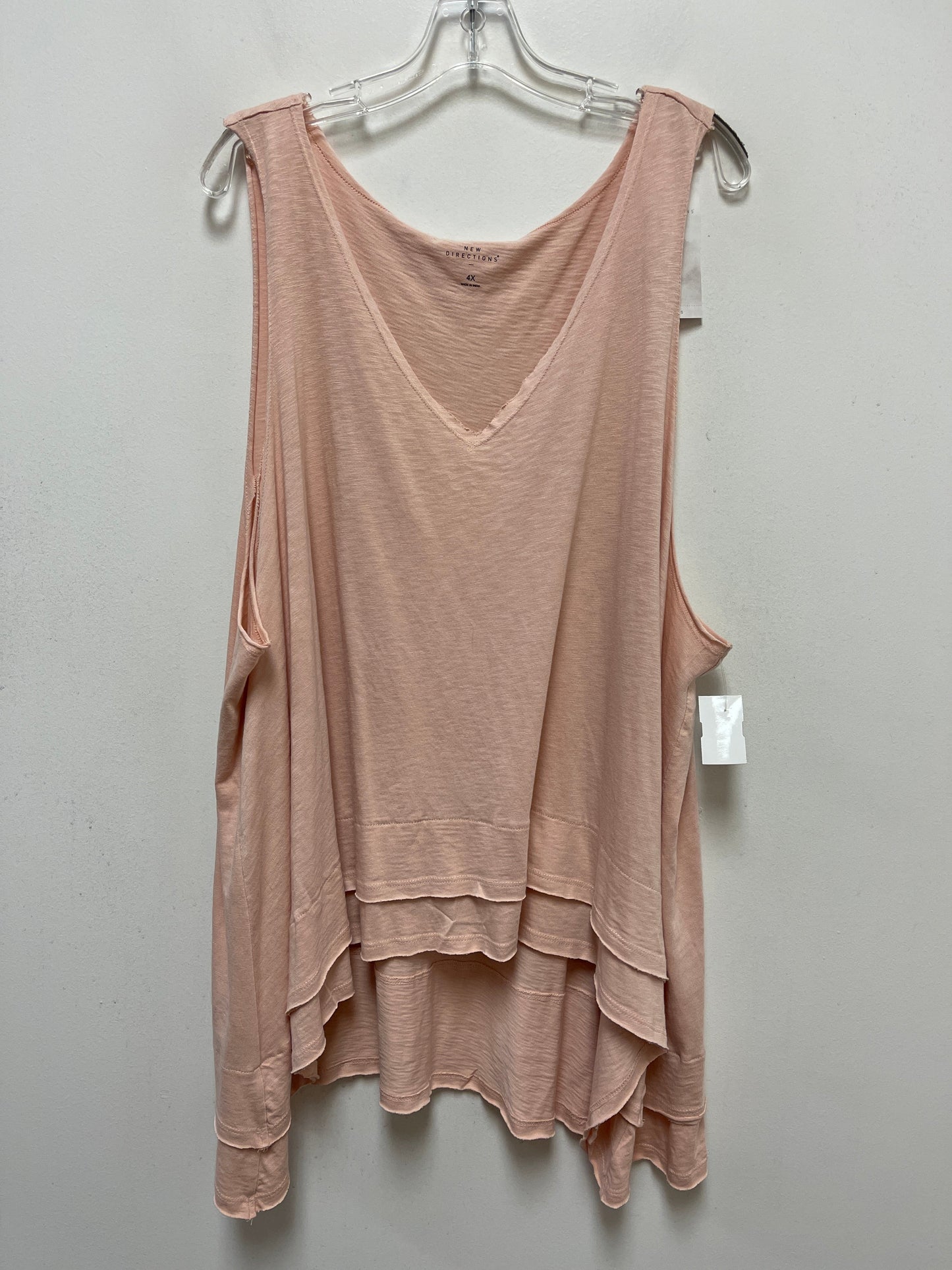 Pink Top Sleeveless New Directions, Size 4x
