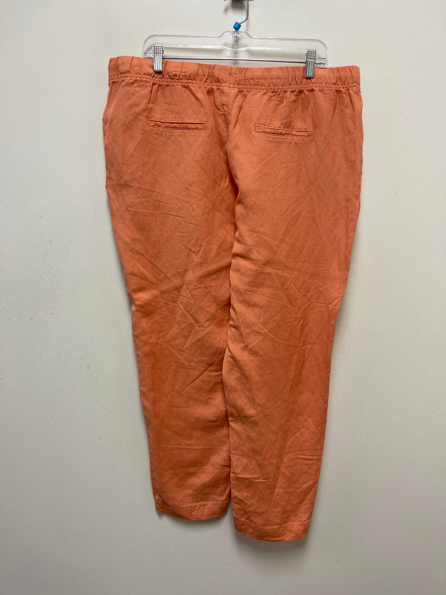 Orange Pants Linen A New Day, Size 2x